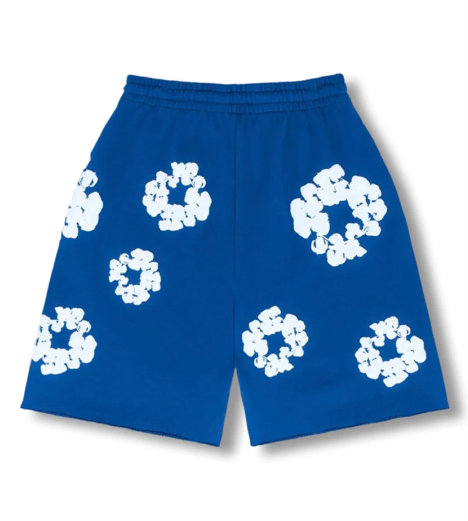 "Flower Shorts" Blue
