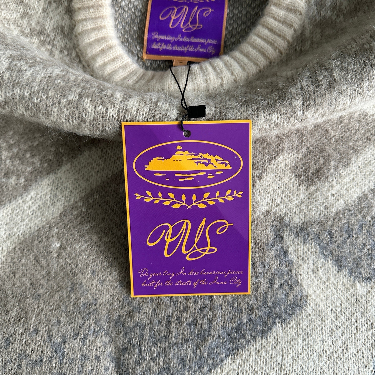 "CRTZ" Mohair Beige/Grau