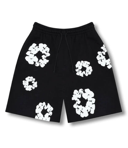 "Flower Shorts" Black